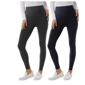 NEW 32 Degrees Everyday Leggings 2 Pac | Grey/Black